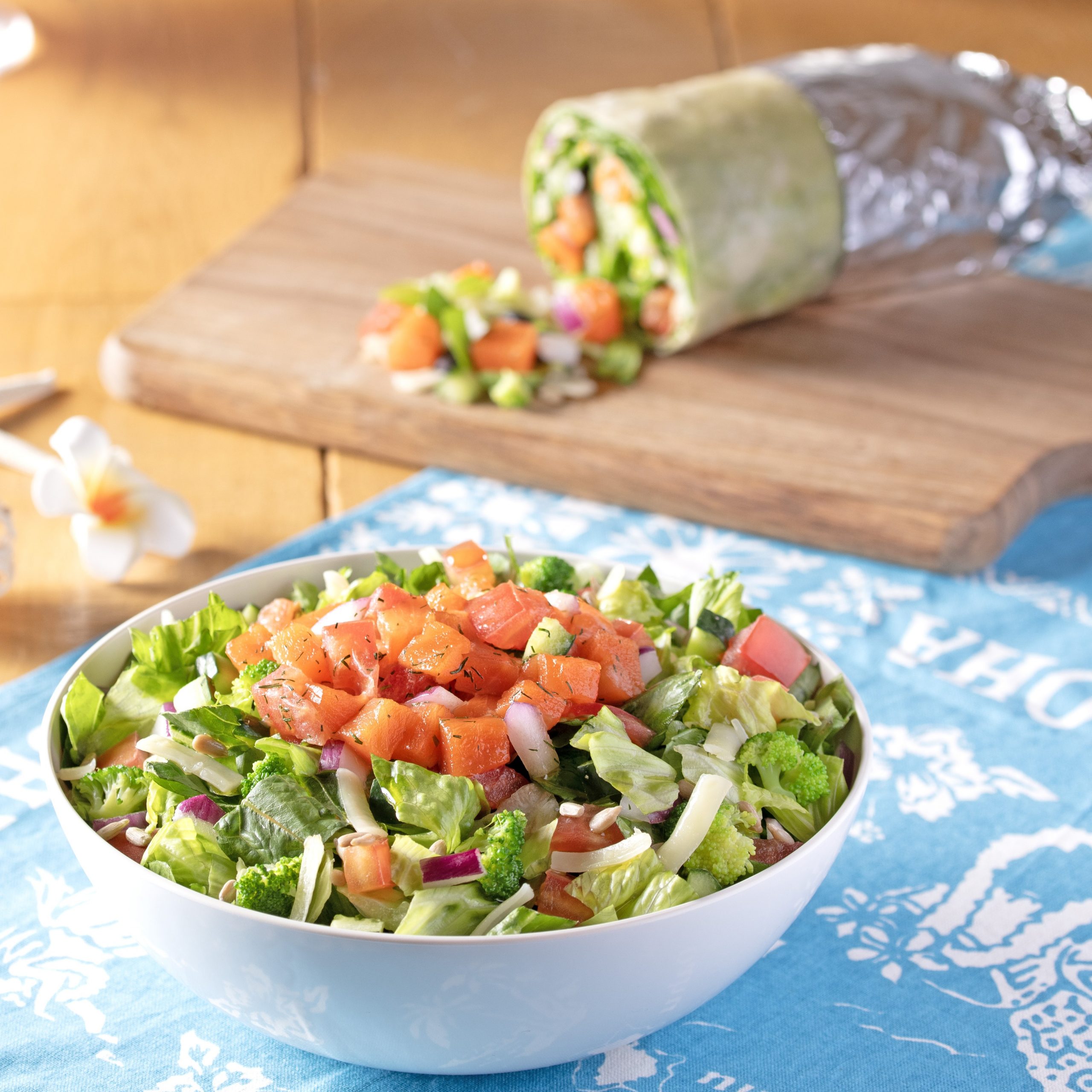 秋の新メニュー　ロミロミサーモン