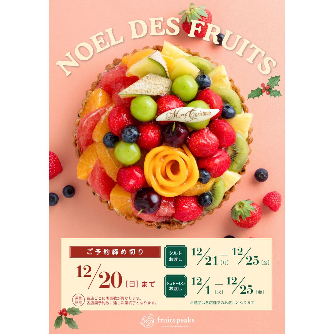 NOEL DES FRUITS│フルーツピークスのクリスマス